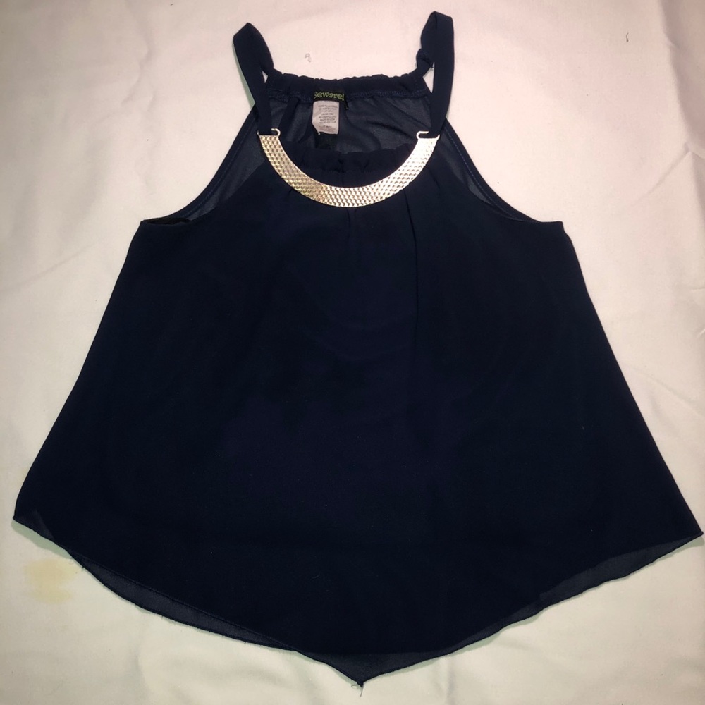 Navy blue top